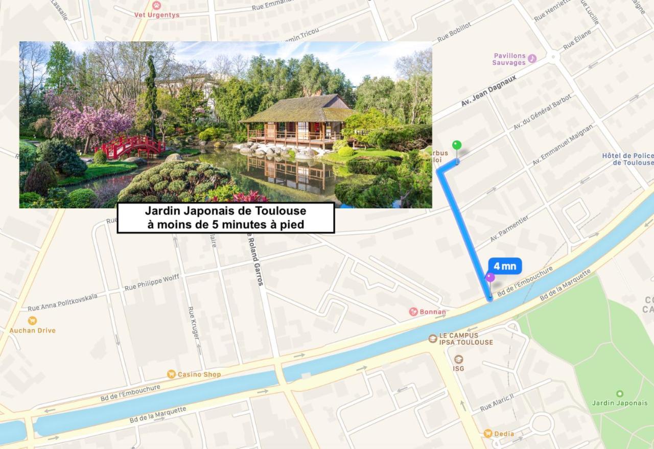 Le Saint Eloi - Studio Avec Parking Toulouse Centre Apartment ภายนอก รูปภาพ